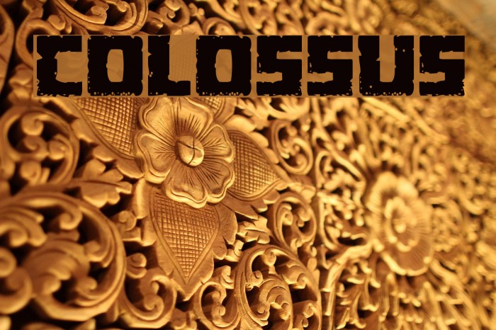 Colossus Font examples
