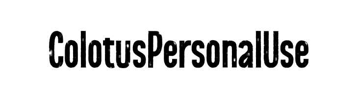 Colotus Personal Use  font caratteri gratis