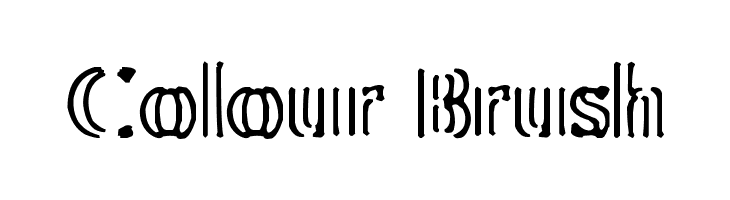 Colour Brush  フリーフォントのダウンロード