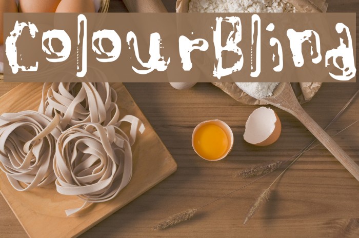 ColourBlind Font examples