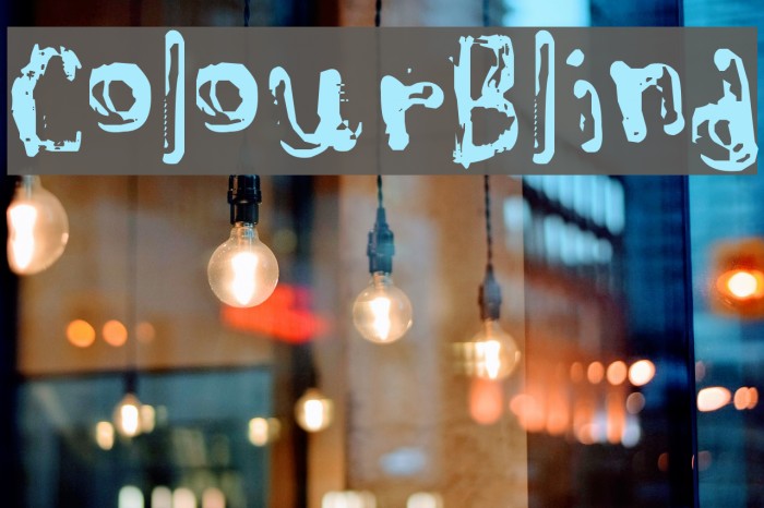 ColourBlind Font examples