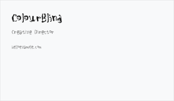 ColourBlind Business Card