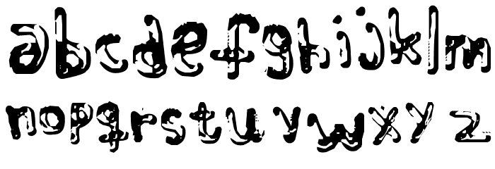 ColourBlind Font LOWERCASE