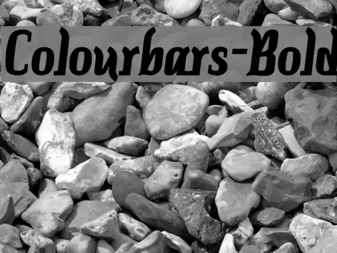 Colourbars-Bold خط examples
