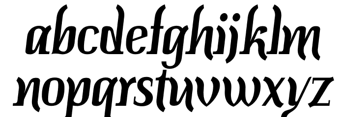 Colourbars-Regular Font LOWERCASE