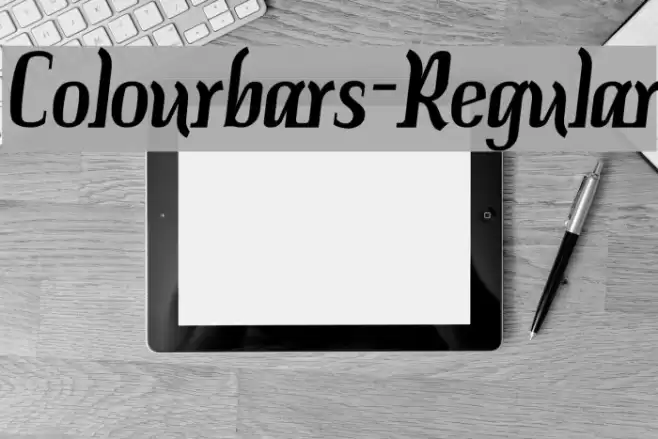 Colourbars-Regular Font examples