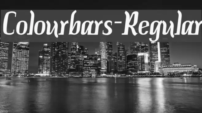 Colourbars-Regular Font examples