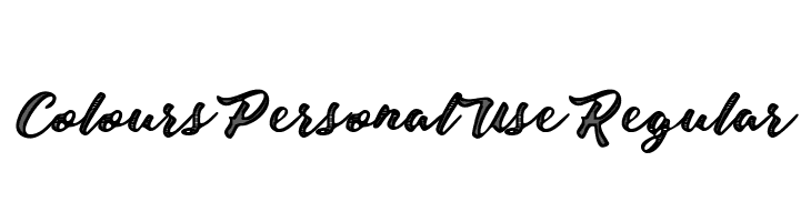 Colours Personal Use Regular  font caratteri gratis