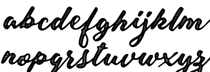 Colours Personal Use Regular Font LOWERCASE