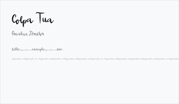 Colpa Tua Business Card