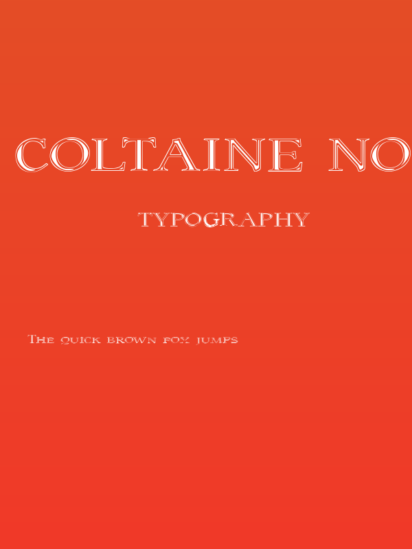 Coltaine No 1 Poster