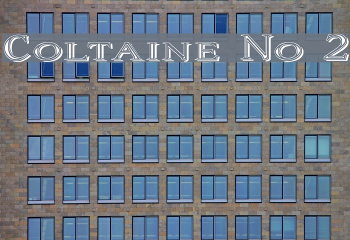 Coltaine No 2 Font examples