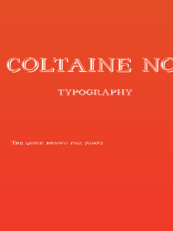 Coltaine No 2 Poster