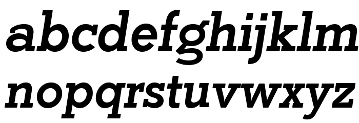 Coltan Gea Bold Italic Font LOWERCASE
