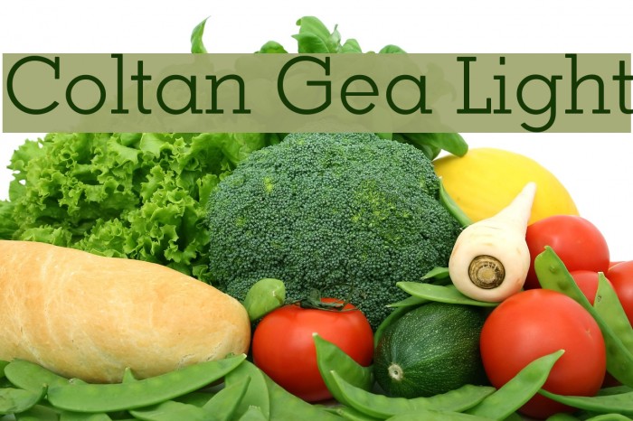 Coltan Gea Light Font examples
