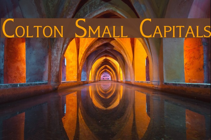 Colton Small Capitals Font examples