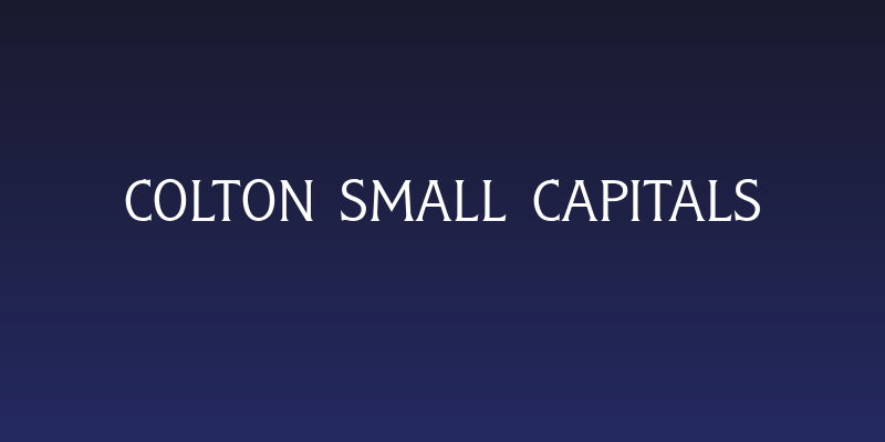 Colton Small Capitals Social Header