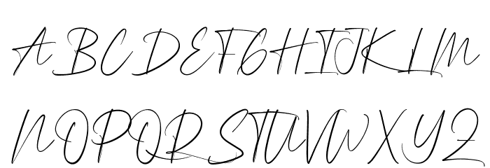 Columbia Hill Demo Font UPPERCASE