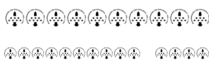 Columbia Shuttle Memorial Font Font OTHER CHARS