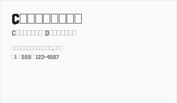 Columbine Business Card