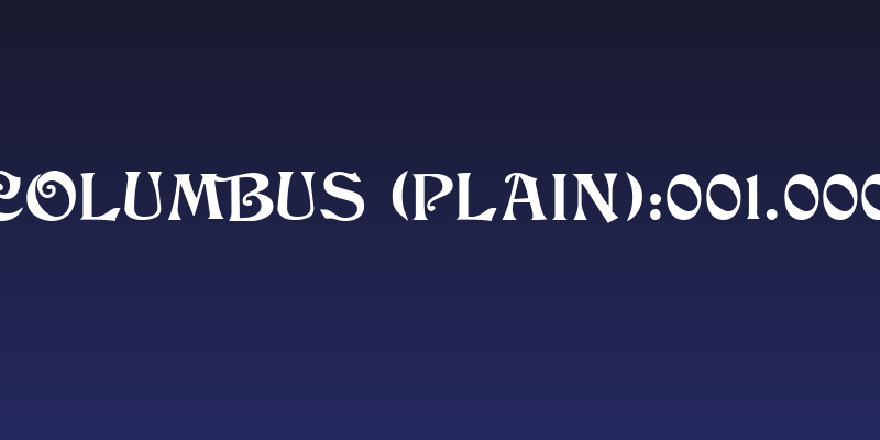 Columbus [Plain]:001.000 Social Header