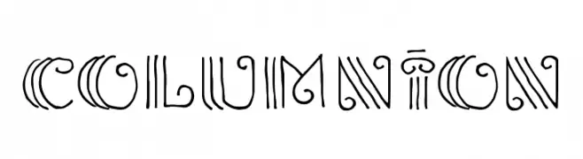 Columnion  免费字体下载
