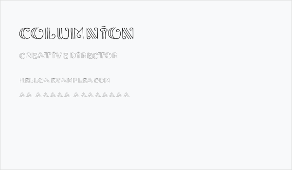 Columnion Business Card