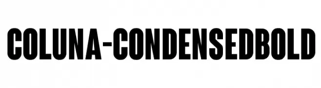 Coluna-CondensedBold  Frei Schriftart Herunterladen
