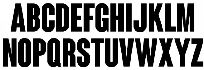 Coluna-CondensedBold Schriftart Groß