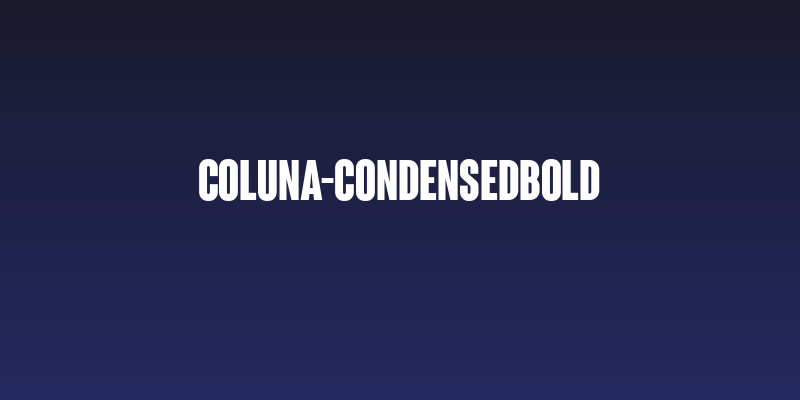 Coluna-CondensedBold Social Header