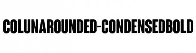 ColunaRounded-CondensedBold  les polices de caractères gratuit tlcharger
