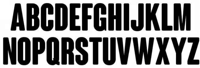 ColunaRounded-CondensedBold Шрифта ВЕРХНИЙ