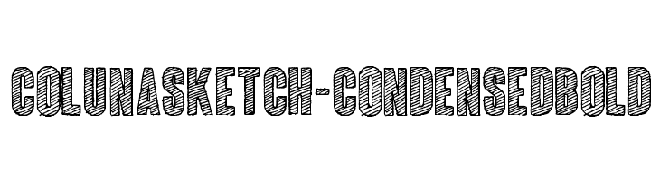 ColunaSketch-CondensedBold फ़ॉन्ट
