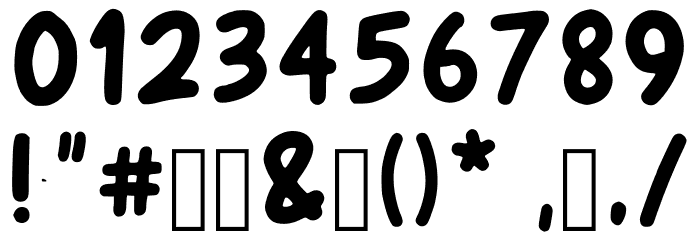 Com_com Regular Font OTHER CHARS