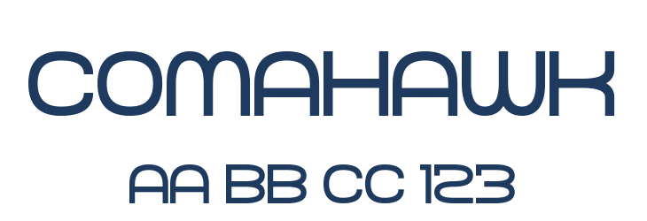 Comahawk Font Preview