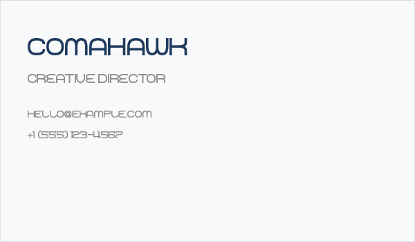 Comahawk Business Card