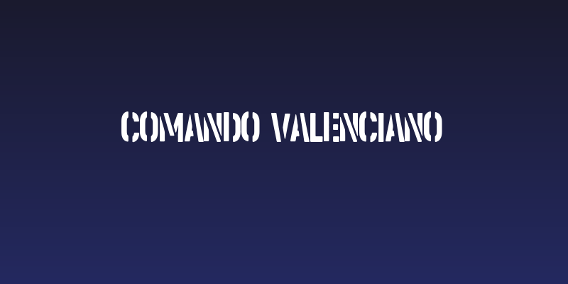Comando Valenciano Social Header
