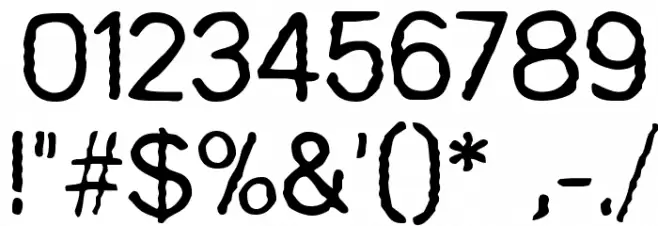 Comaprison Font OTHER CHARS