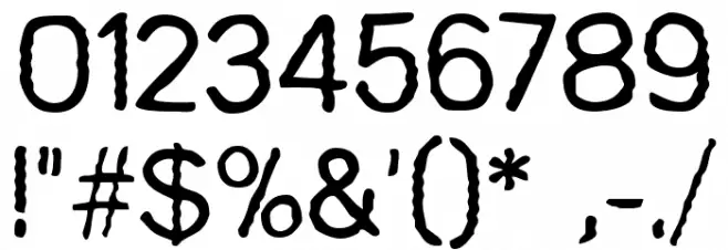 Comaprison Font OTHER CHARS