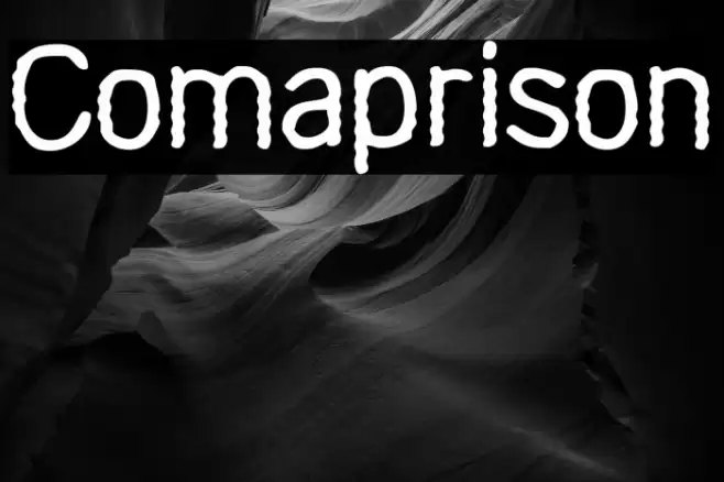 Comaprison Font examples