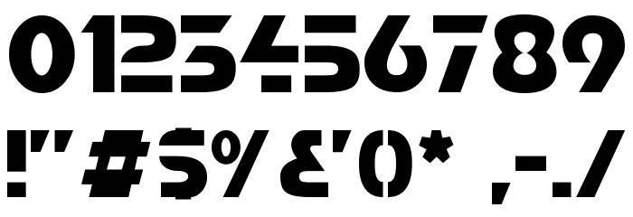 Comaro Normal Font OTHER CHARS