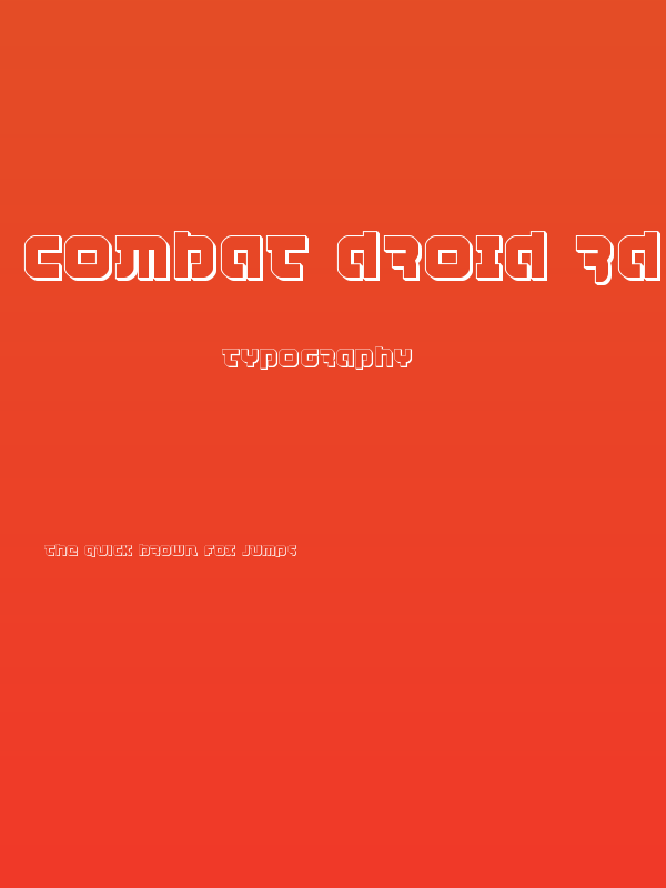 Combat Droid 3D Poster