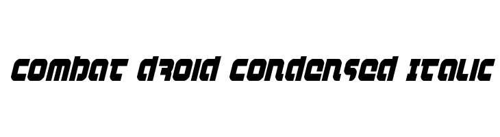Combat Droid Condensed Italic  les polices de caractères gratuit tlcharger