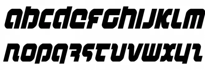 Combat Droid Condensed Italic خط أحرف صغيرة