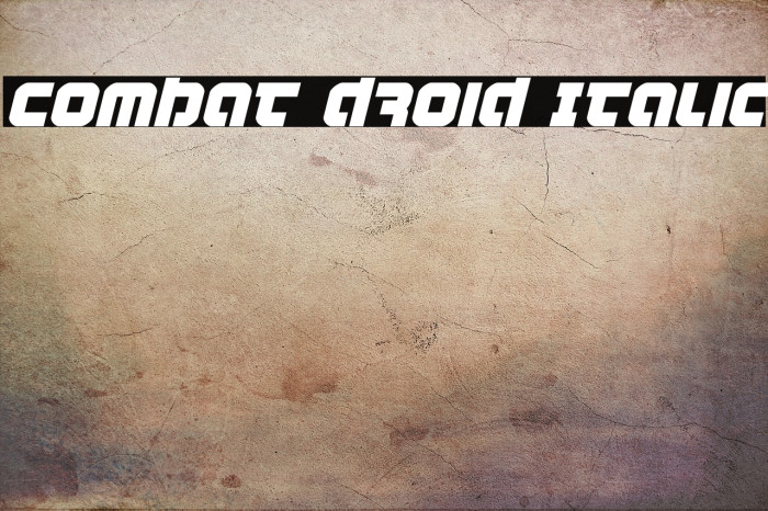 Combat Droid Italic Example 1