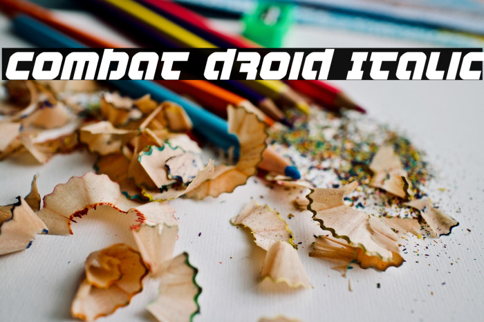 Combat Droid Italic Example 3