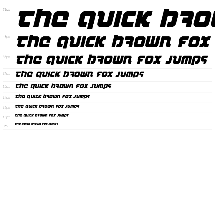 Combat Droid Italic Waterfall