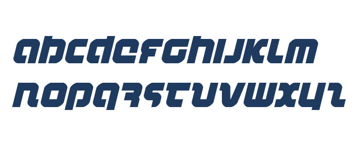 Combat Droid Italic Lowercase