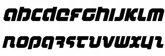 Combat Droid Italic फ़ॉन्ट लोअरकेस