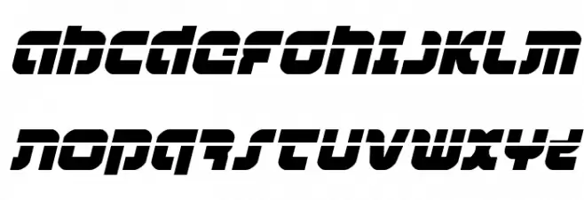 Combat Droid Laser Italic 字体 大写